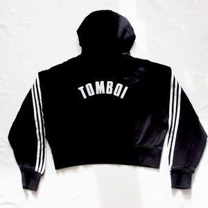 Adidas Cropped Hoodie with embroidered TOMBOI Logo
